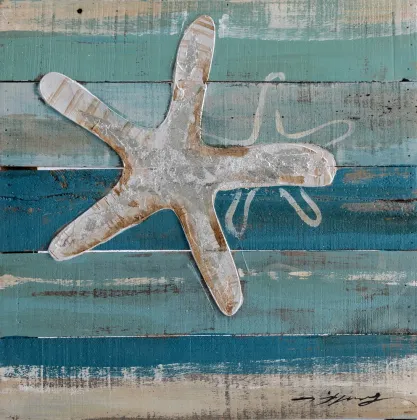 Marine Animals Seahorse Sea star Crab Metal Art