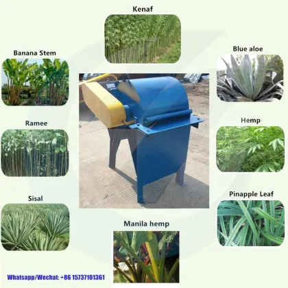 Hemp Leaf Fiber and Stem Separator Machine - Hemp Processing and Sisal Decorticator in USA