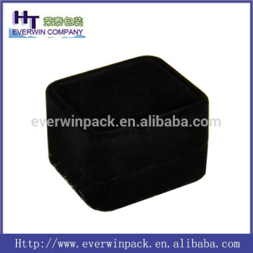 hot sale black jewelry box covered with velvet