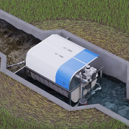 Yu Tank Vacuum Rotary Ecowater Drum Filter for Aquaculture