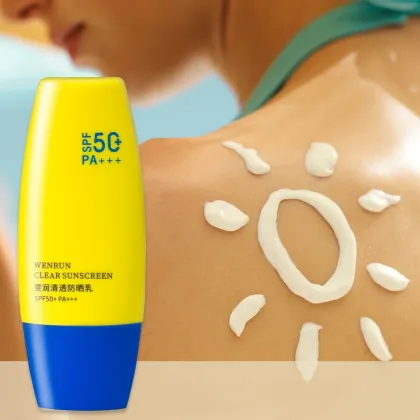 SPF 50 Korean Mineral Sunscreen Cream for Black Skin