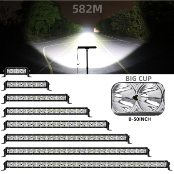 ออฟโรดสปอต LED Light Bars: 8 " - 50" ตัวเลือกสุดยอดแถวเดียวสำหรับรถยนต์รถบรรทุก ATVs, UTVS และ SUVS