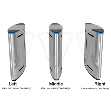 Security Solutions: Medium-End Entrance Control Flap Barrier Gates for Metro Stations, Real Estate, and Sea Ports
