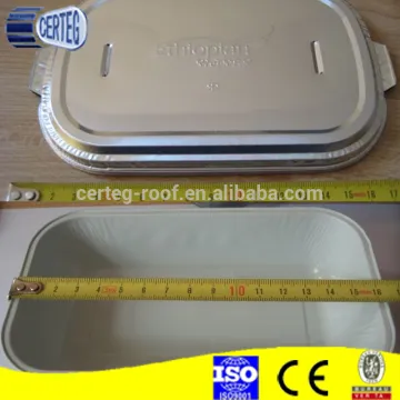 airline aluminum foil food container