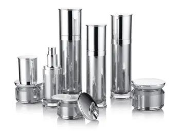 Wholesale Luxury Plastic Acrylic Cosmetic Bottles and Jars: 30ml, 60ml, 120ml Sets