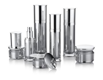 Wholesale Luxury Plastic Acrylic Cosmetic Bottles and Jars: 30ml, 60ml, 120ml Sets
