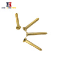 DIN 97 Brass Slotted Flat Head Wood Screw