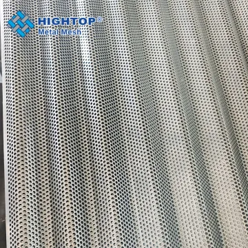 Round Hole 4mm Aluminum Corrugated Perforated Metal Sheets for Suspended Ceilings