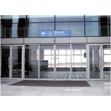 Automatic Double Tempered Glass Sliding Door