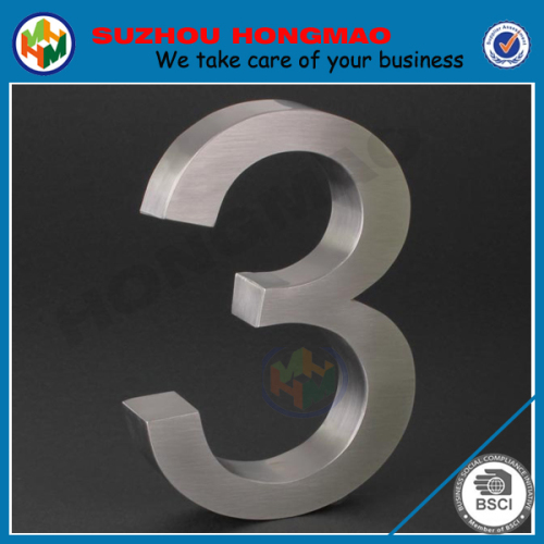 304 stainless steel 3D door numbers