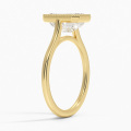 18K အဝါရောင်ရွှေမြ 13 လုံးဓာတ်ခွဲခန်း solitaire