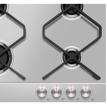 Amica Gas Stove Steel 4 Burner