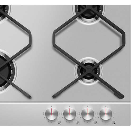 Amica Gas Stove Steel 4 Burner