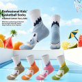 Calcetines de baloncesto para niños con dinosaurios