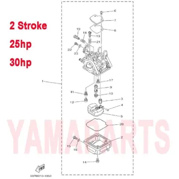 Gasket for Yamaha Hidea Parsun Seatan 2 Stroke 25HP/30HP Outboard Engine