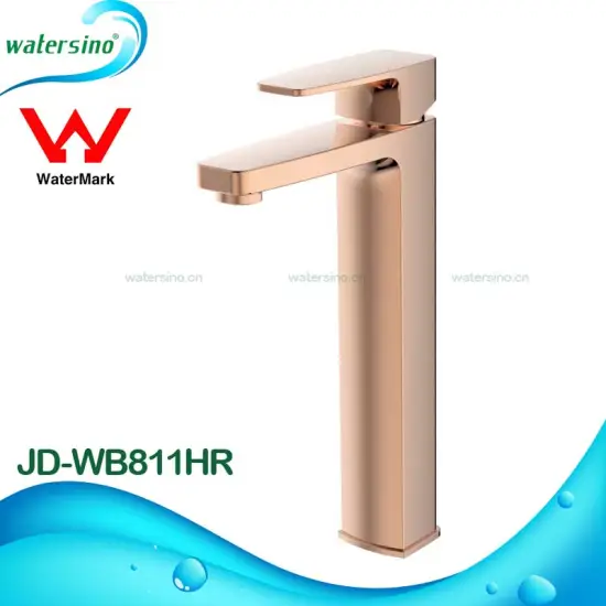 JD-WB811HR Watermark Rose Gold plated brass Tall basin tap