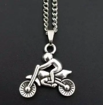 Mixed style Bicycle Car Motorcycle Necklaces &Pendants Mens Bike Pendant Necklace Link Chain Necklace Statement Jewelry
