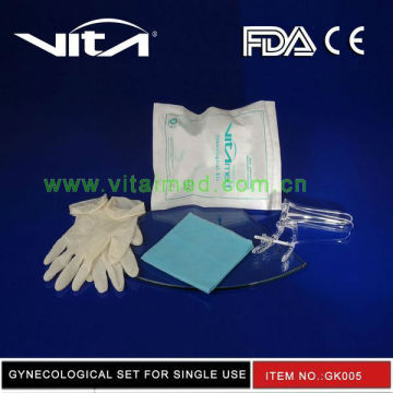 Gynecology Set With Speculum Examination Brush