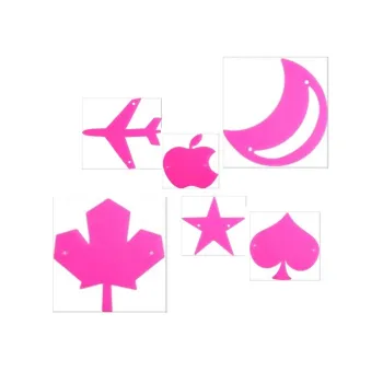 Plastic Barber Hair Airbrush Stencil Templates