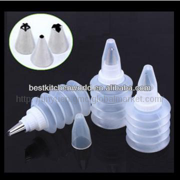 2014 NEW DESIGNS 3 pcs set Fondant Cake Squeeze Decorating Tools