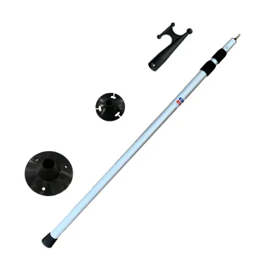 Qiyun Aluminum Telescoping Boat Hook - Scratch-Resistant with Ultra-Durable Nylon Tip (87-230cm)