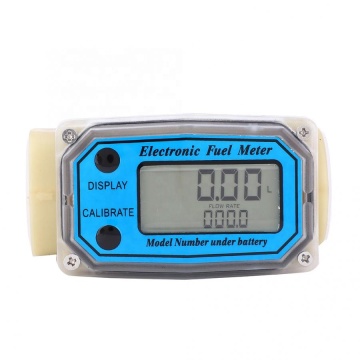 ROKTOOLS Digital Liquid Flow Meter - Turbine Flowmeter for Diesel Fuel Measurement