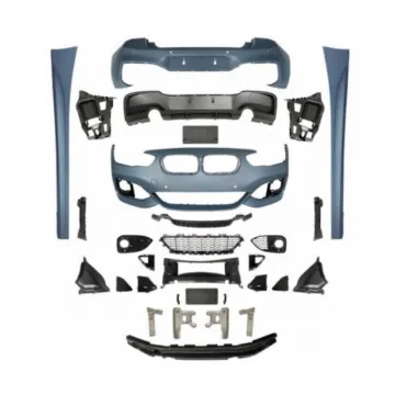 BMW 1 Series F20 Two Door Auto Body System - Front Bumper Assembly with Grille, Hood, Side Skirts to M2C