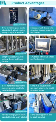 OCEAN Syrup Jam Glass Bottle Washing Fill Seal Pack Machine