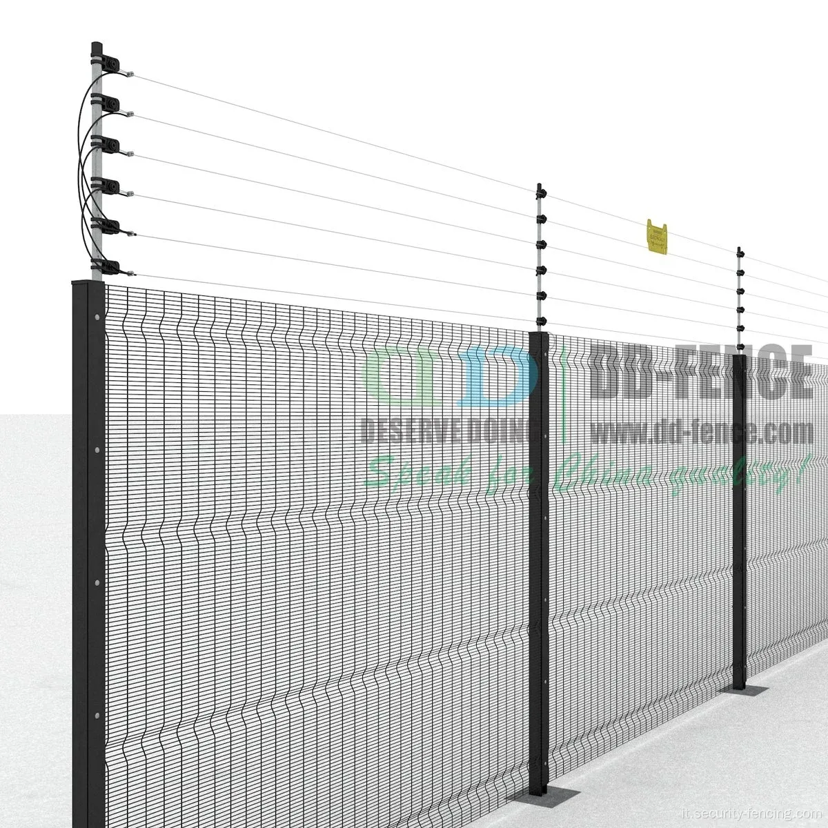 358 recinzione anti -climb con recinzione elettrica