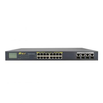 Unmanaged POE Switch 16 Ports Gigabit