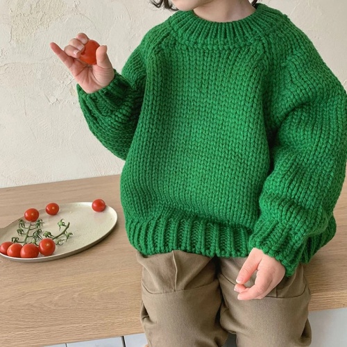 Kinder Mädchen Pullover gestrickt Beiläufige Jungen Tops