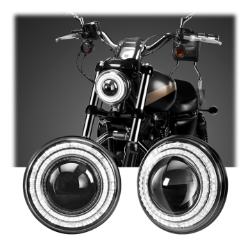 DOT Approved 5.75 Inch Round LED Headlight for Harley Iron 883 & IRON 1200