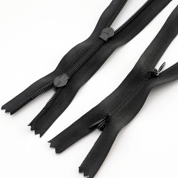 Invisible Two-Way Open Slider Zipper