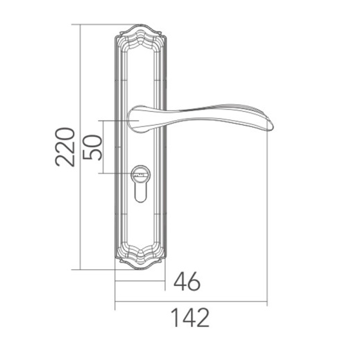 Innovación clásica en la cerradura de la puerta