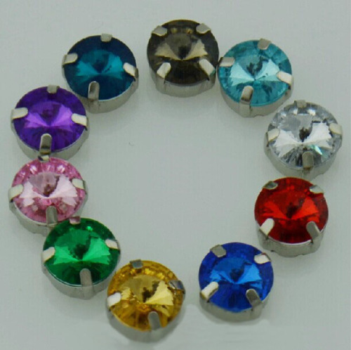 Round Claw Crystal Garment Accessories (CC8024)