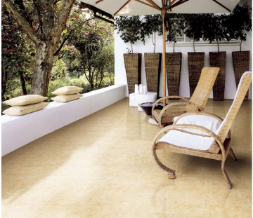 60*60 glossy surface unglazed porcelain polished tile layers double loading yellow cream mafil flooring kitchen tiles
