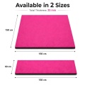 Estera de golf comercial rosa, estera de práctica de absorción de impactos de 35mm de espesor con Base antideslizante NBR para el hogar y el simulador