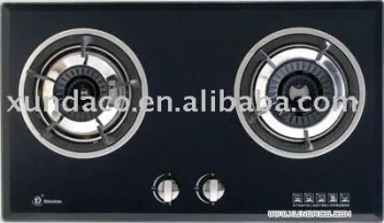 glass built-in gas stove with round burner - CE proved