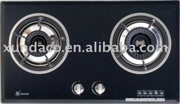 glass built-in gas stove with round burner - CE proved