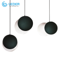 Lampes à suspension LEDER noires