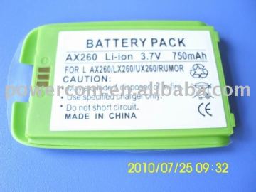 Phone battery for LX260 UX260