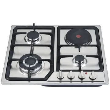 4 burners built-in blue flame electric gas hob