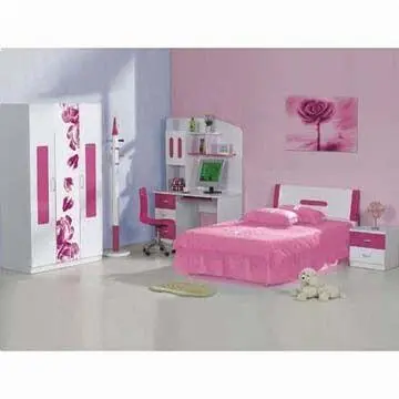 Modern Bedroom Set, Combined with Bookcase, Bookshelf, PC Table, Chair and Night stand
