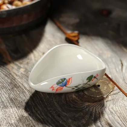 Ceramic Teaspoons and Coffee Bean Dose Spoons for Kung Fu Tea Sets