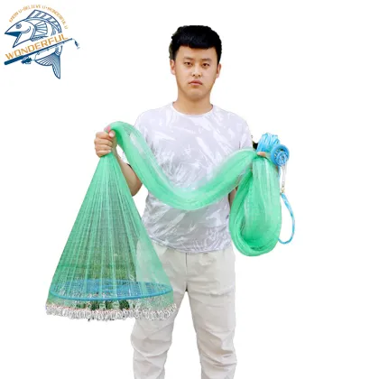 Factory Direct American Frisbee Throwing Spin Fishing Net
