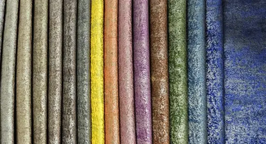 Knitted 100% Polyester Bronzing Fabric for Sofa Furniture