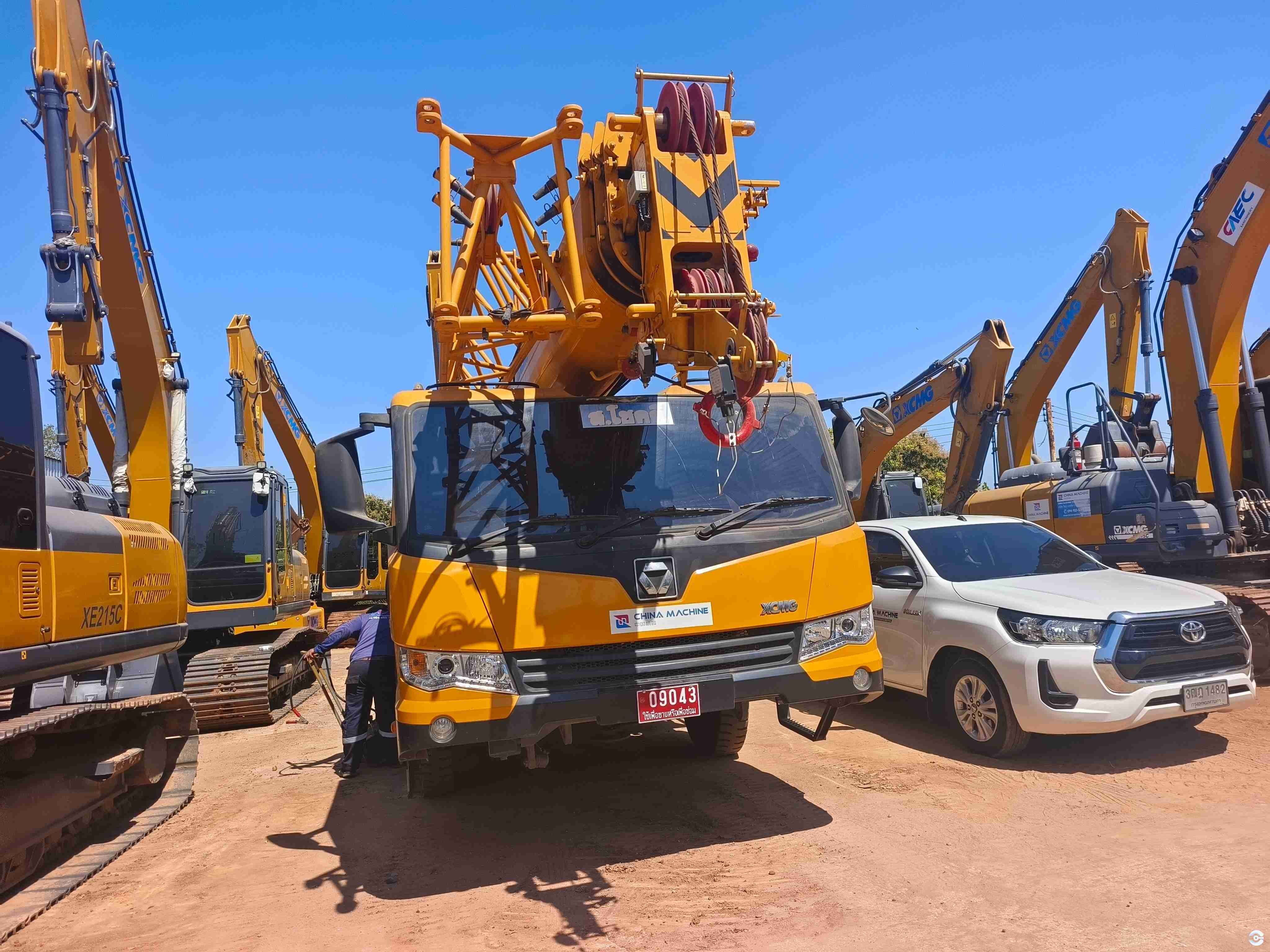 Well-serviced used XCMG truck crane, reliable and ready for work
