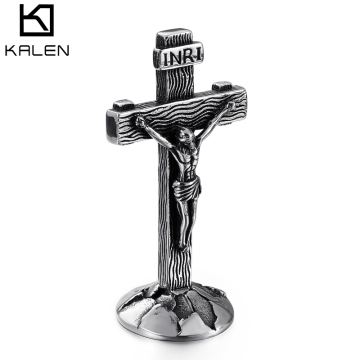 KALEN Cross Jesus 316L Stainless Steel Home Decoration