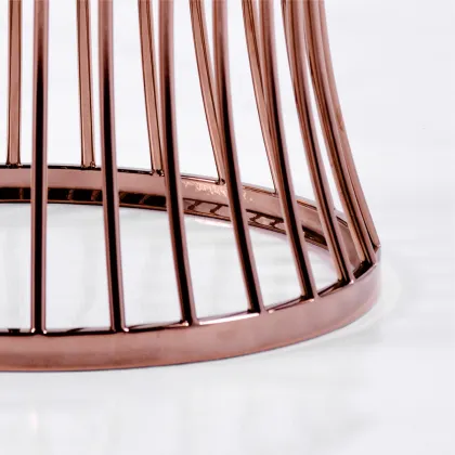 Goolee Simple Design Soft Leather Small Stool Chair For Home Decor