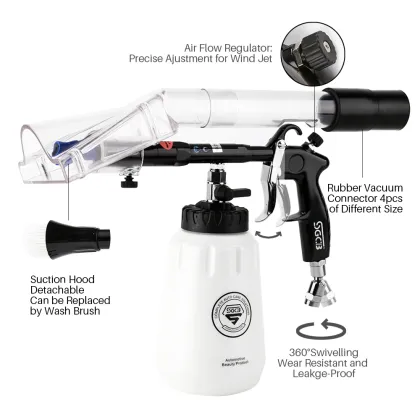 SGCB Vac Car Cleaning Gun with Suction Hood